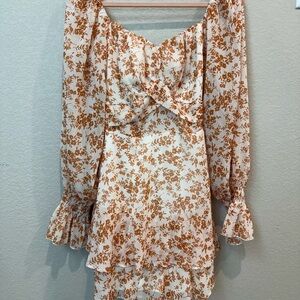 Floral Print Off-Shoulder Romper